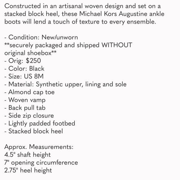 Michael Kors woven booties 9M - Picture 11 of 11